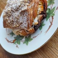 Pain ai chocolate with almonds at Julie's Cafe in Gothenburg