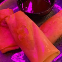 Vegetable Spring Roll with Sweet and Sour sauce  at Yum Cha in Liverpool
