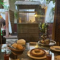 Hummus and tea  at Tetería Petra in Cordoba