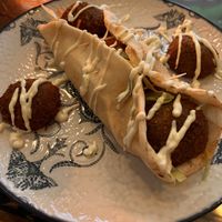 Falafel wrap/plate. Was OK but nothing to write home about.  at Tetería Petra in Cordoba