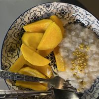 Mango sticky Rice  at Jeng Noodle Thai Food & Vegetarian Food  in Bangkok