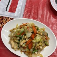 vegan tofu with cashew (10/10 for me)  at Jeng Noodle Thai Food & Vegetarian Food  in Bangkok