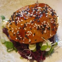 teriyaki celeriac delicious at Hausbrauerei im Domhof in Speyer