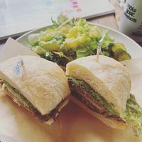 Vegan sandwich plate for lunch   at earth tree cafe MONTO in Kisarazu