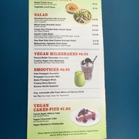 Menu at Plant-Blossom in New York City
