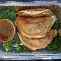 seoul pancakes dumplings ($14) at Plant-Blossom in New York City