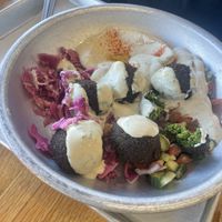 Falafel plate  at Jaffa Kitchen in Basalt