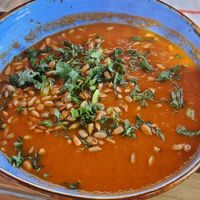Tomato soup at Aroma Espresso Bar - Avenue Rd in Toronto
