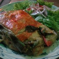 Vegan lasagne at The Hanoi Social Club in Hanoi
