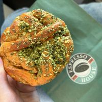 Pumpkinsnurre at Espresso House - Hovedbanegården in Copenhagen