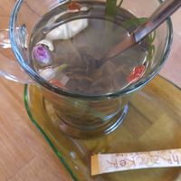 Gorgeous green tea at Lhamo Bistro - Tibetische Spezialitäten in Frankfurt