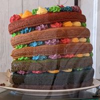 Pride AF cake!! 🏳️‍🌈 at Plant Faced Coffee Shop in Hadleigh