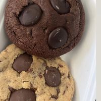 Chocolate Orange cookie & double chocolate cookie  #Veganuary at Plant Faced Coffee Shop in Hadleigh