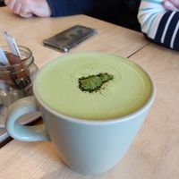 Matcha at Plant Faced Coffee Shop in Hadleigh