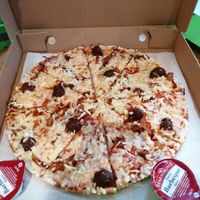 "Meaty" at Caprinos Pizza in Leicester