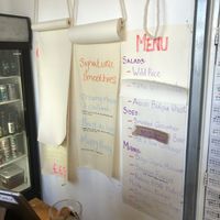 Groovy menu display idea   at Loop in North London