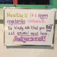 Warning ⚠️  at Healthy U in Cebu