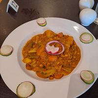Mixed Vegetable Dansak at Cafe Mumbai in Totnes