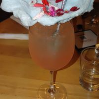 Dreaming in pink drink at Tartine Brunch Club in Medford