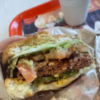 Texture was almost like beyond patty I love it:)  at Umami Burger - Ariake Garden in Tokyo