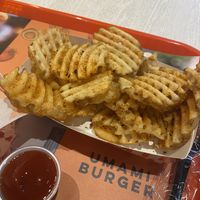 Spiced waffle friess  at Umami Burger - Ariake Garden in Tokyo