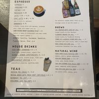 Drink menu   at Made in House in Seattle