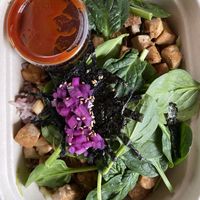 Stone pot bop bowl with braised tofu, to-go  at Made in House in Seattle