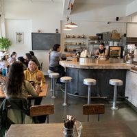 Indoor seating  at Made in House in Seattle