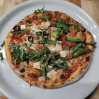 Vegan Kreeka (Greek) pizza at Loca in Tallinn