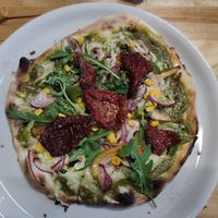 Vegan Veggie pizza at Loca in Tallinn