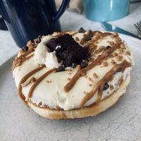 Caramel brownie donut  at Grain and Grind in Inverness