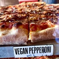 Vegan pepperoni!   at Pizzanista in Los Angeles