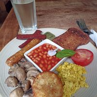 Full English breakfast at Cafe@62 in Brighton