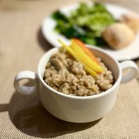 Appetizing porridge with spelt and mushrooms. Order in advance. at Anoush in Yerevan
