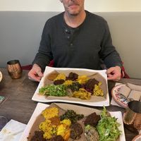 Veggie Combo deliciousness!  at La Vegan in Toronto