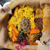 La Vegan Veggie plate. at La Vegan in Toronto