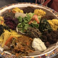 La Vegan’s combo platter for two   at La Vegan in Toronto