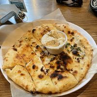 White bean dip and Breadsticks (ask for no cheese on breadsticks to make them vegan)  at Sfizio Pizza in Durham