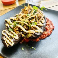 Stuffed aubergine   at Carola Ann's in Mossel Bay
