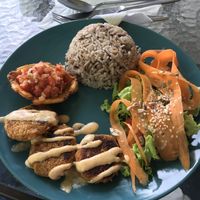 Main plate of menu of day    at Tulia in Medellin