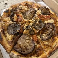 Eggplant pizza  at Tulia in Medellin