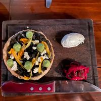 Sope at kitchen table in Tulum