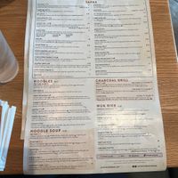 Menu  at Mamak Asian Street Food in Orlando