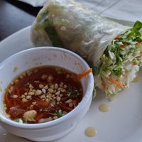 1/4th of the spring roll order at Suvans Kitchen in Lompoc