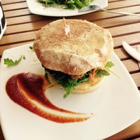 Tempeh Burger at Source Foods in Perth
