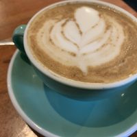 Soy flat white. Pretty good    at Source Foods in Perth