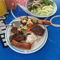 They even give you a salad as a side at Paa Tim ร้านอาหารเจป้าติ๋ม in Krabi
