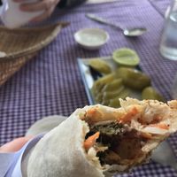 Falafel wrap + pickles   at EASTanbul in Siem Reap