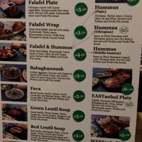 Menu at EASTanbul in Siem Reap