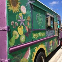 Cute truck. Could use and OM symbol on the side here...although maybe they already have one I didn't notice. at Veggie Love Food Truck in West Palm Beach